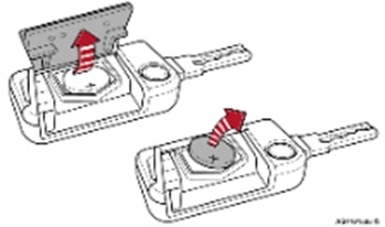 vw key infographic to change the battery